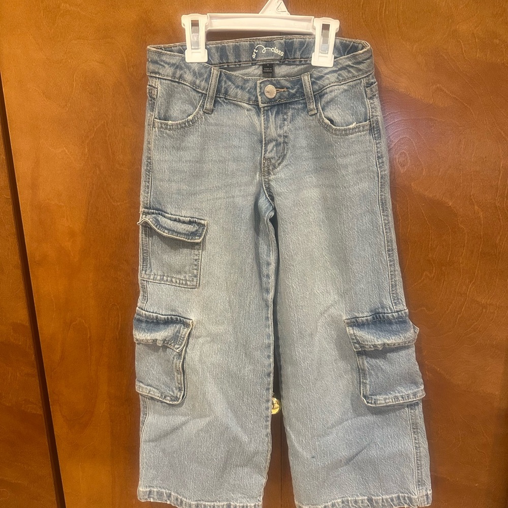 art class Light Blue Kids Cargo Jeans